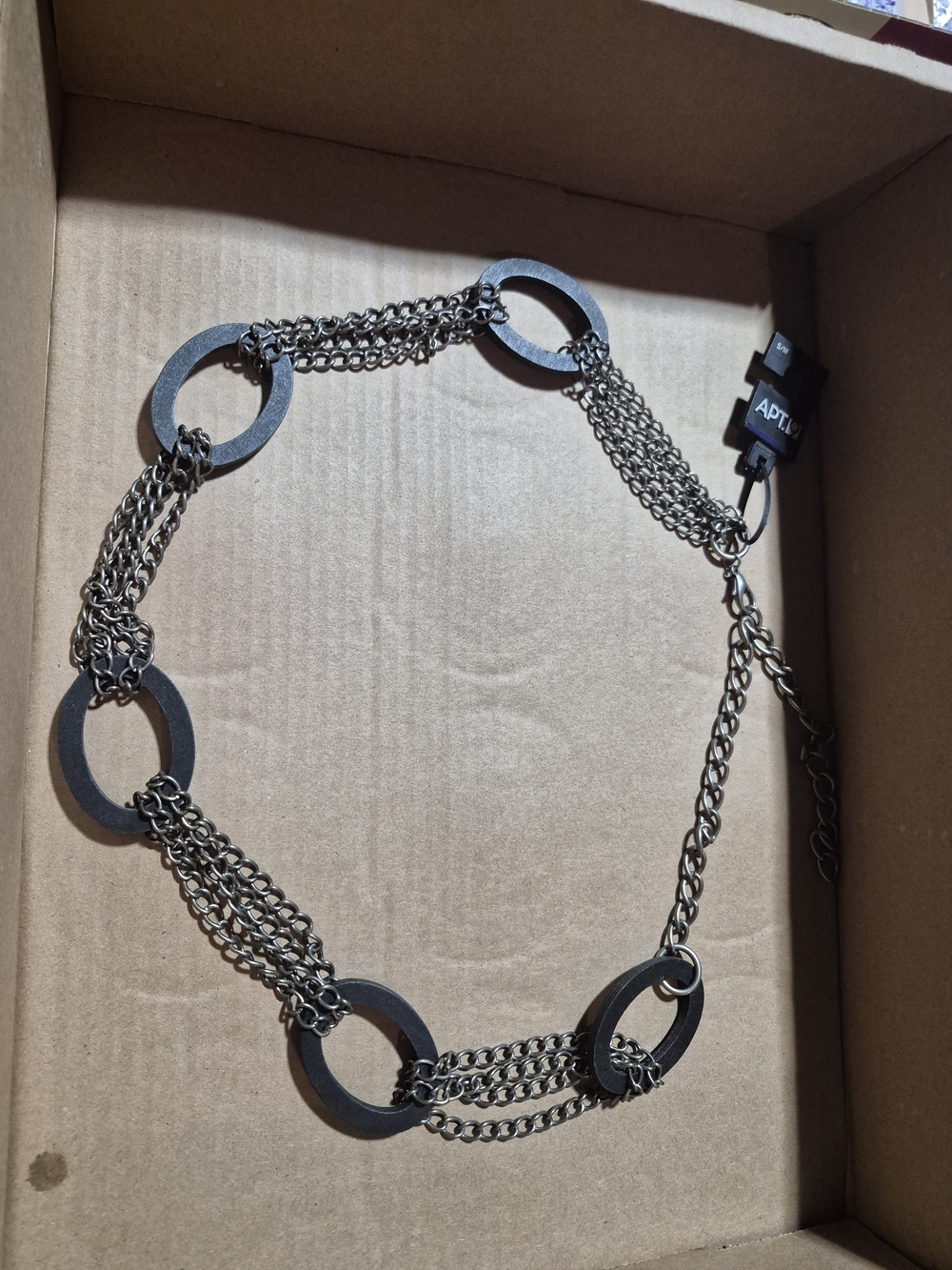 Apt. 9 Gunmetal Chain Link Belt
